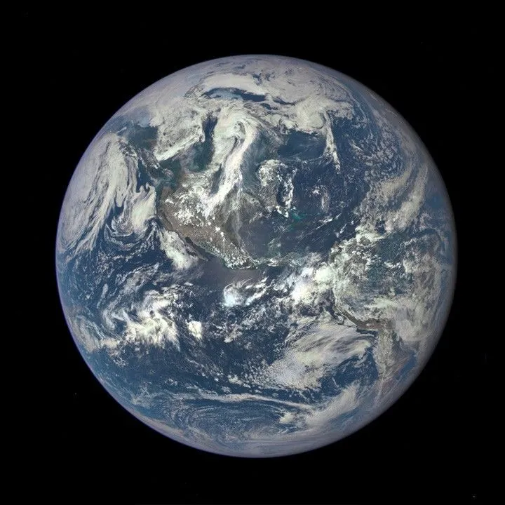 Full disk view of Earth captured by NASA’s DSCOVR satellite EPIC camera on July 6, 2015